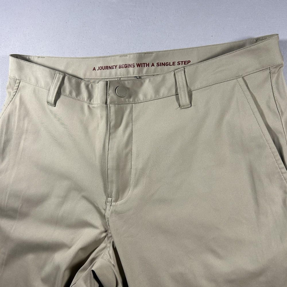 NWT Mens Rhone Commuter Slim Fit Pants 34x32 Tan Performance Golf Travel Casual - Picture 2 of 11